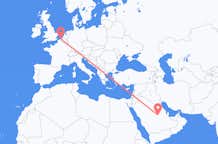 Flyreiser fra Riyadh, Saudi-Arabia til Ostend, Belgia