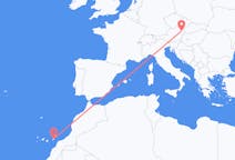 Flyreiser fra Vienna, Østerrike til Ajuy, Spania