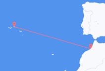 Flights from Rabat, Morocco to Terceira Island, Portugal