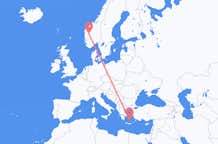 Flights from Sogndal to Santorini
