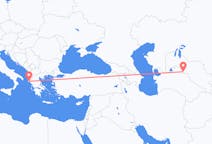 Flyg från Urgentj, Uzbekistan till Korfu, Grekland