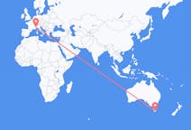 Flyg från Hobart, Australien till Turin, Italien