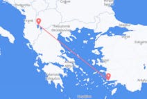 来自北马其顿奥赫里德目的地 土耳其哈利卡那索斯的航班