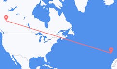 Flights from Dawson Creek, Canada to Vila Baleira, Portugal