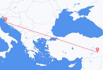 Loty z Zadar, Chorwacja do Diyarbakiru, Turcja
