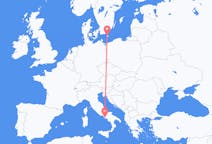 Flights from Bornholm, Denmark to Naples, Italy