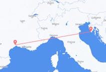 Loty z Pula, Chorwacja do Montpellier, Francja