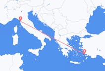 Flyrejser fra Bodrum, Tyrkiet til Pisa, Italien