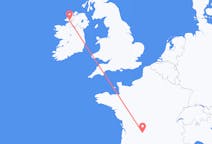 Flights from Brive-la-Gaillarde, France to Donegal, Ireland