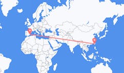 Flyg från Tainan, Taiwan till Alicante, Spanien
