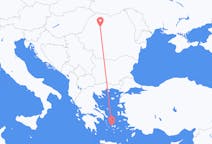Flights from Parikia in Greece to Cluj-Napoca in Romania