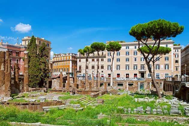 photo of Ancient ruins on Largo di Torre Argentina, Rome, Italy .