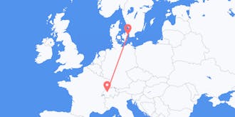 Flights from Switzerland to Denmark