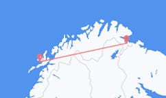 Flüge von der Stadt Stokmarknes in die Stadt Kirkenes