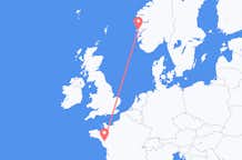 Flyreiser fra Nantes, til Bergen