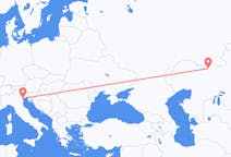哈萨克斯坦出发地 阿克托比飞往哈萨克斯坦目的地 威尼斯的航班