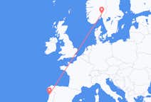 Vluchten van Porto, Portugal naar Oslo, Noorwegen