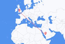 Flights from Bisha, Saudi Arabia to Bristol, England