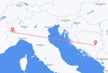 Flüge von Sarajevo, nach Turin