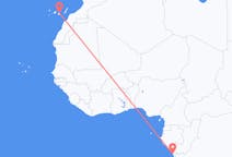 Flyrejser fra Pointe-Noire til Las Palmas