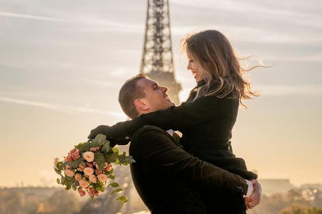 Privé begeleide professionele fotoshoot bij de Eiffeltoren