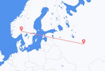Fly fra Nizjnij Novgorod til Oslo