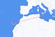 出发地 马耳他出发地 马耳他目的地 西班牙拉帕尔马的航班