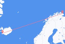 Vluchten van Båtsfjord naar Reykjavik