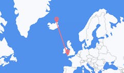 Loty z Thorshofn, Islandia do Newquay, Anglia