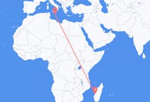 出发地 马达加斯加出发地 莫隆达瓦目的地 马耳他瓦莱塔的航班