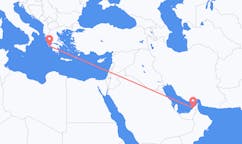 来自阿拉伯联合酋长国出发地 杜拜目的地 希腊扎金索斯島的航班