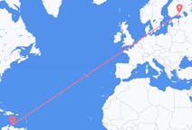 Flyg från Willemstad, Curaçao till Villmanstrand, Finland