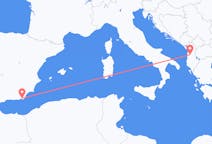 Flyreiser fra Tirana, Albania til Almeria, Spania