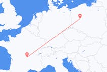 Flights from Clermont-Ferrand in France to Poznań in Poland