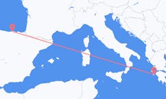 出发地 西班牙出发地 桑坦德目的地 希腊扎金索斯島的航班