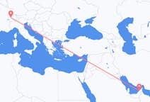 Flyrejser fra Dubai, De Forenede Arabiske Emirater til Bern, Schweiz