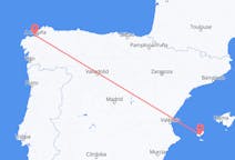 Flights from A Coruña, Spain to Ibiza, Spain