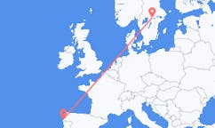 Flyg från Vigo, Spanien till Oerebro, Sverige