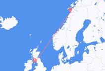 Flyrejser fra Douglas, Isle of Man til Bodø, Norge