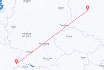 Vluchten van Mulhouse, Zwitserland naar Poznań, Polen