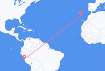 Flyg från Lima, Peru till Funchal, Portugal