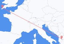Flights from Ohrid, Republic of North Macedonia to Newquay, the United Kingdom