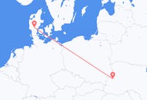 Flights from Billund, Denmark to Lviv, Ukraine