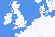 Flights from Newquay, England to Billund, Denmark