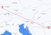 Flyg från Belgrad, Serbien till Strasbourg, Frankrike