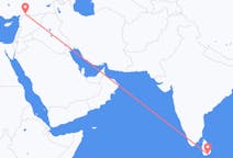 Flyg från Hambantota, Sri Lanka till Gaziantep, Turkiet