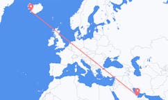 Flyreiser fra byen Doha, Qatar til byen Reykjavik, Island