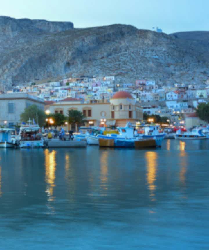 Flights from the city of Kalymnos, Greece to Europe
