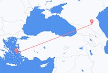 Fly fra Grosnij til Ikaria