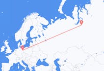 Fly fra Novyj Urengoj til Berlin